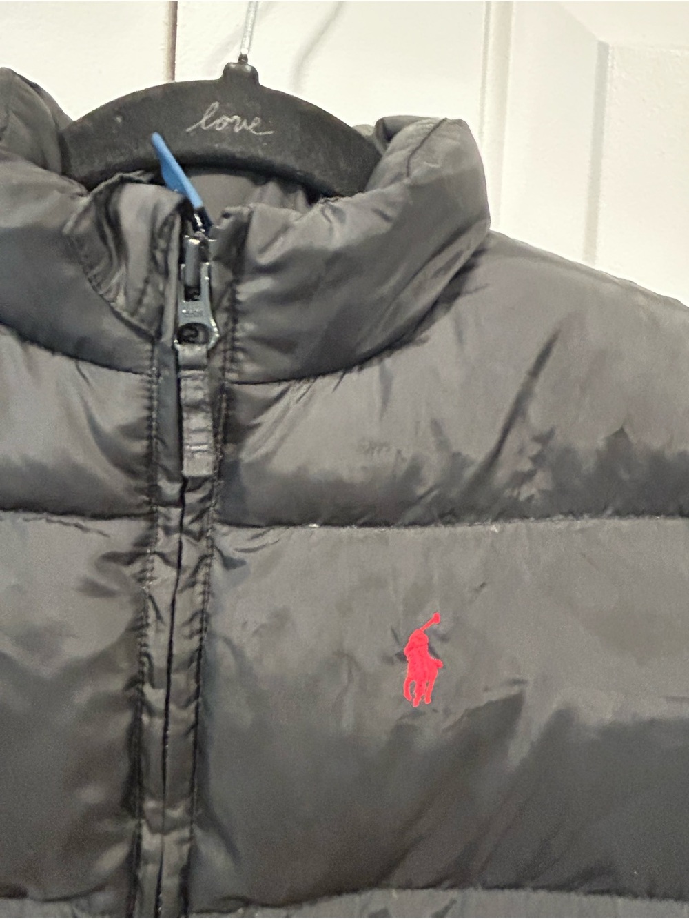 Polo by Ralph Lauren Black Puffer Jacket with Red Polo Pony - Picture 2 of 7
